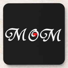 Mama mit rotem Herzen Untersetzer