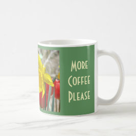 Mama mit zwei Kindern Mehr Kaffee Bitte Tasse Diät