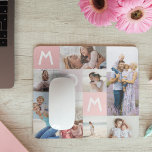Mama Moderne Foto Grid Collage Familie Pink halten Mousepad<br><div class="desc">Schicke deiner Mutter eine schöne personalisierte Mauspad,  die sie für immer schätzen wird. Spezielles personalisiertes Foto Collage Mauspad,  um 9 eigene Fotos und Erinnerungen zu zeigen. Unser Design zeichnet sich durch ein modernes 9-Foto-Collage-Gitter-Design aus,  in dem im Gitterdesign "Mama"-Buchstaben dargestellt sind.</div>