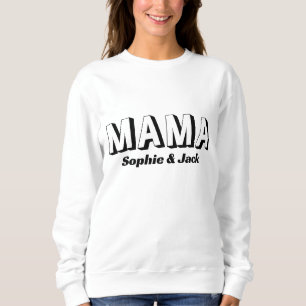 MAMA   Moderne Mama Kinder heißen Muttertag Sweatshirt