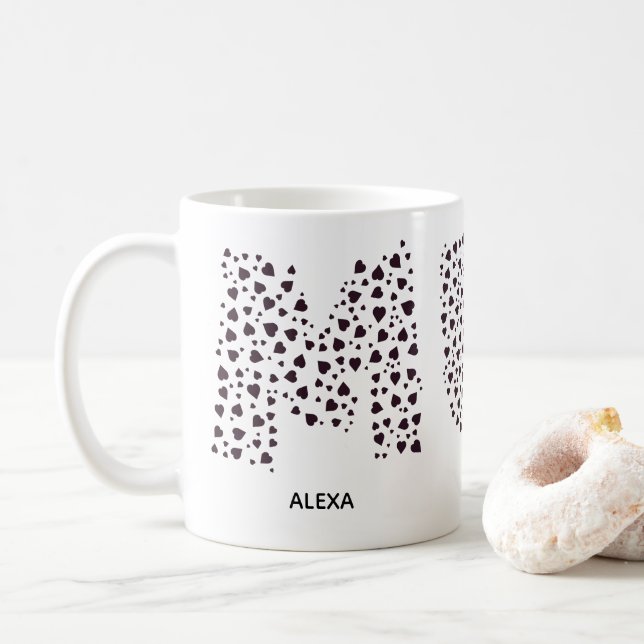 Mama Moderner Kindername  Mama  Kaffeetasse (Mit Donut)