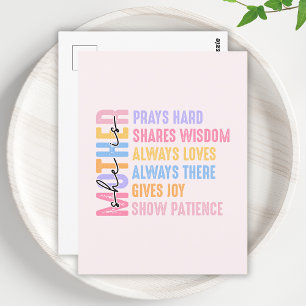 Mama Modernes Geschenk für Mutter Cool und lustig Postkarte