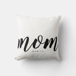Mama Modernes Minimalistisches Schwarz-Weiß-Kissen Kissen