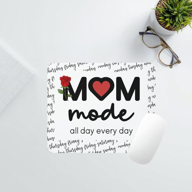 Mama-Modus-Tagesdecke-Mauspad Mousepad (Von Creator hochgeladen)