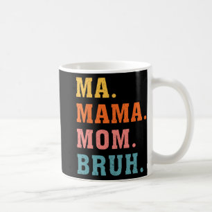 Mama Mom Bruh Vintage Retro passende Familie Mutte Kaffeetasse