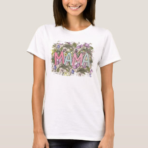 Mama Mom Retro Blume Geschenk für Mama T-Shirt