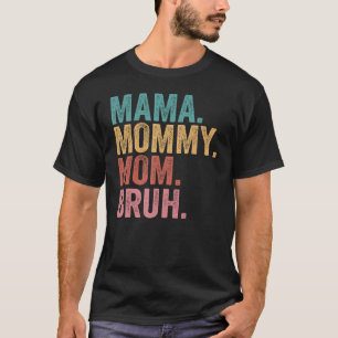 Mama Mommy Mama Bruh Light Autismus Awareness Mütt T-Shirt