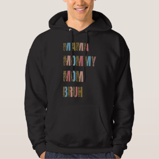 Mama Mommy Mama Bruh Mütter Day Leopard Kariert Bo Hoodie
