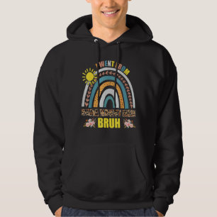 Mama Mommy Mama Bruh Rainbow Leopard Mama Mother's Hoodie