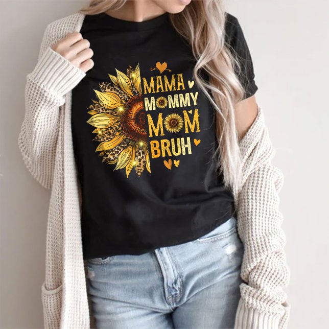 Mama Mommy Mama Bruh Shirt, Mama und ich Mama T-Shirt (Von Creator hochgeladen)