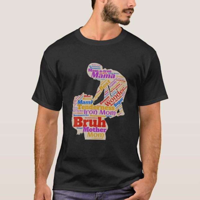 Mama Mommy Mama Bruh T-Shirt (Vorderseite)