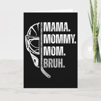 Mama Mommy Mom Bruh Frauen-Eishockey Muttertag Karte