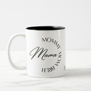 Mama Mommy Mom Bruh-Geschenk für Mama, Muttertagsg Zweifarbige Tasse