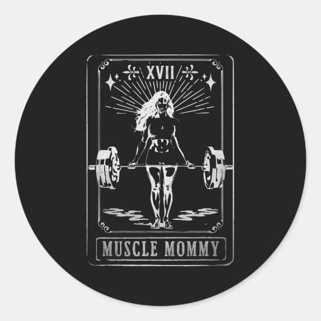 Mama Mommy Tarot Card Mama Happy Mother Day Mama L Runder Aufkleber (Vorderseite)