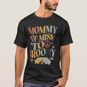 Mama Mommy Zweiter Geburtstag Zwei Groovy Girl Fam T-Shirt