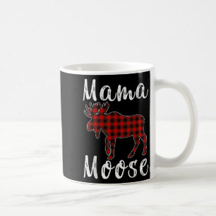Mama Moose Familien-Weihnachts-Pyjama Rot & Schwar Kaffeetasse