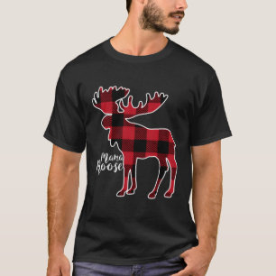 Mama Moose Red Kariert Buffalo Matching Family Paj T-Shirt
