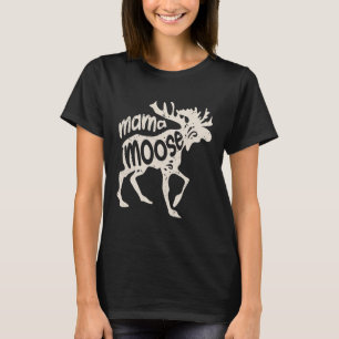 Mama Moose T Shirt Frauen Muttertag Familie