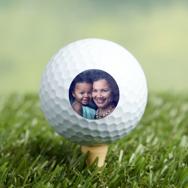 Mama Mother Family Boy Girl Foto personalisieren Golfball (Insitu T-Shirt)