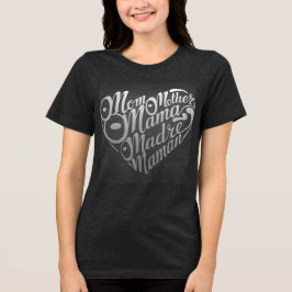 Mama Mother Mommy Charcoal Black Tri-Blend Shirt
