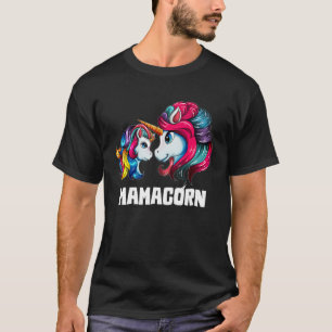 Mama Mother Unicorn Einhorn Tanzen Kinder Girls Ma T-Shirt