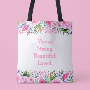 Mama Mothers Day Pink Watercolor Floral