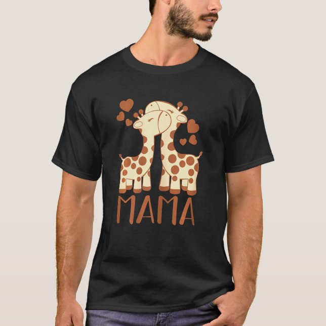 Mama Mothers Day Süße Tier Mama Mama M T-Shirt (Vorderseite)