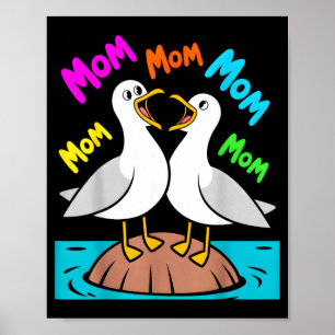Mama Möwe Lustige Möwen Muttertag Humor Poster