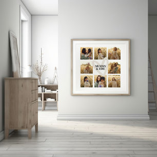 Mama Multi-Foto Creme elegant stilvoll Poster