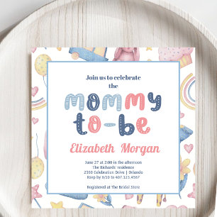 Mama muss Gender Neutral Rainbow farbig sein Einladung