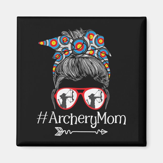 Mama - Mütter Day Bowhunter Archer Bowman Bows Magnet (Vorne)