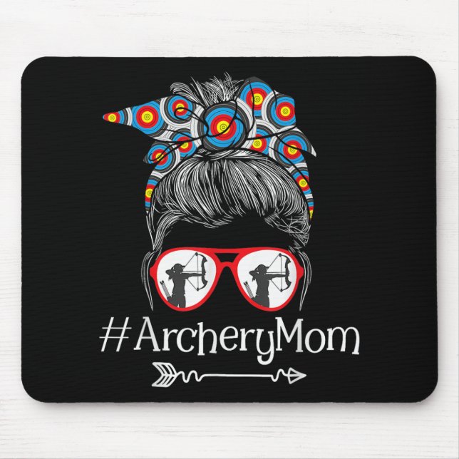 Mama - Mütter Day Bowhunter Archer Bowman Bows Mousepad (Vorne)