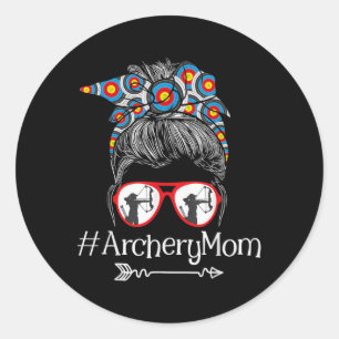 Mama - Mütter Day Bowhunter Archer Bowman Bows Runder Aufkleber