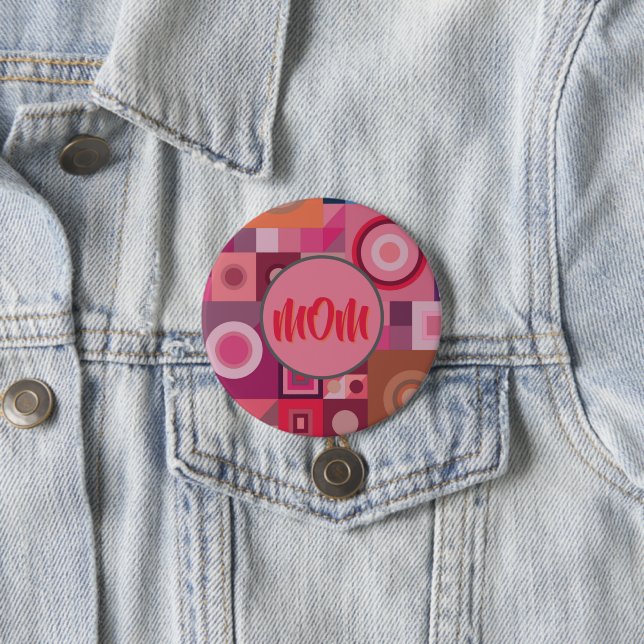 MAMA, MUTTER, FRAUEN, GEBURTSTAG, GESCHENKE SILVER BUTTON (Beispiel)