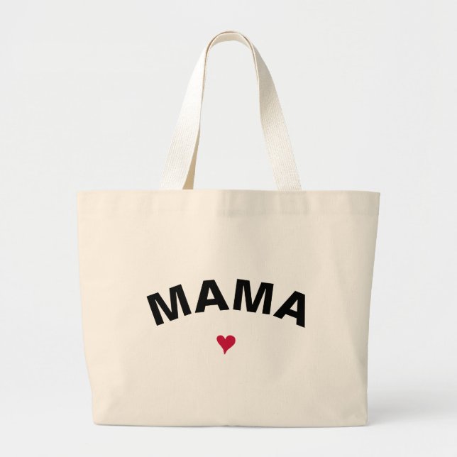 Mama Mutter Jumbo Stoffbeutel (Vorne)