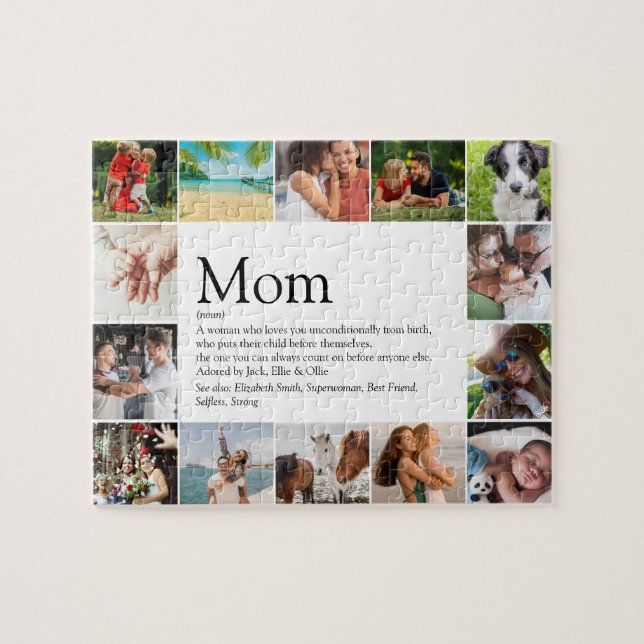 Mama, Mutter, Muttersprache Definition 14 Foto Puzzle (Horizontal)