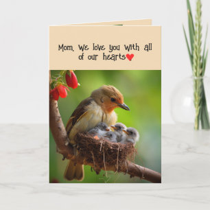 Mama Mutter Muttersprache Muttertag Lovebirds Vöge Feiertagskarte