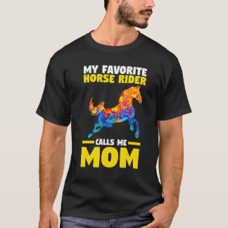 Mama Mutter Pferdereiter T-Shirt