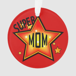 Mama Mutter Super Star Weihnachtsschmuck 2 Ornament
