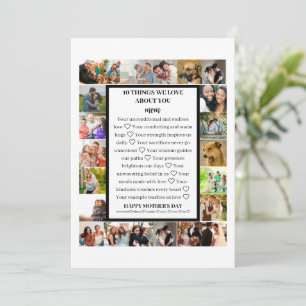 Mama   Mütter Tag 22 FotoCollage Feiertagskarte