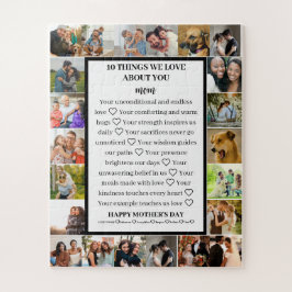 Mama | Mütter Tag 22 FotoCollage Puzzle