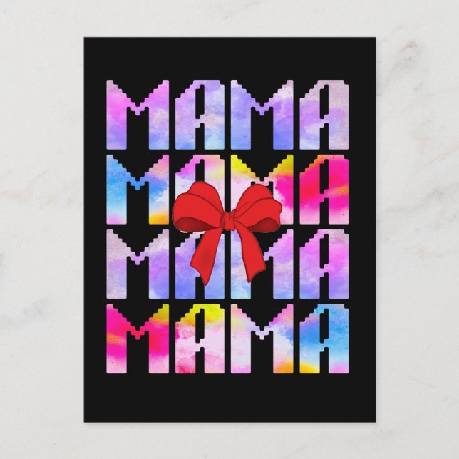Mama Mütter Tagesgeschenk für Mama Postkarte (Vorderseite)