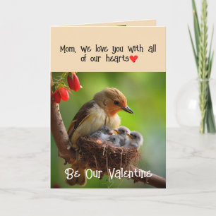 Mama Mutter Valentine Liebe Lovebirds Bird Arte e Feiertagskarte