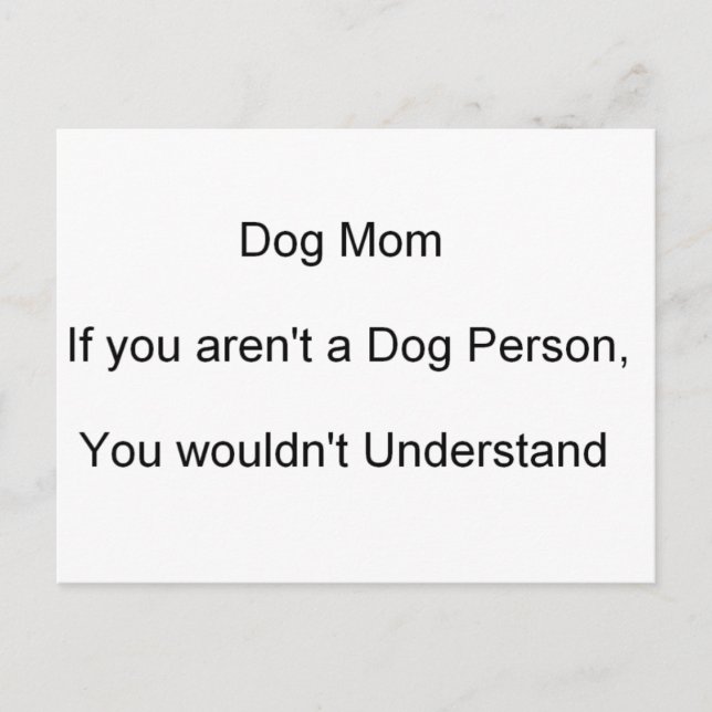 Mama Muttertag des Hundes Postkarte (Vorderseite)