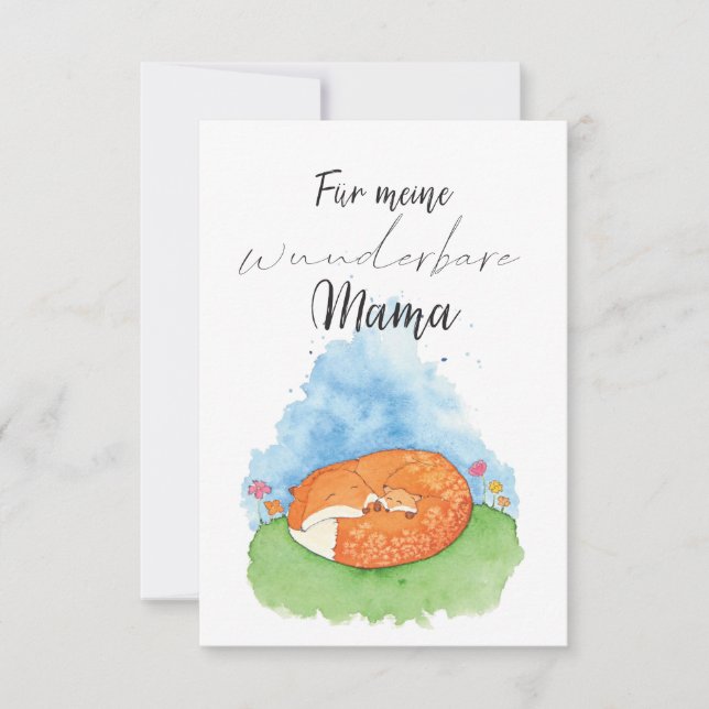 Mama Muttertag du bist wunderbar (Vorderseite)