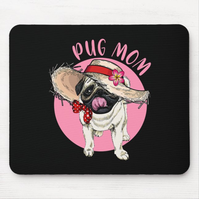 Mama Muttertag Mama Mama Mother Mother Mops Mousepad (Vorne)