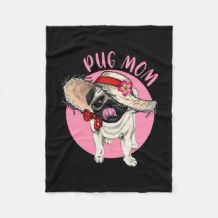 Mama Muttertag Mama Mutti Mutter Mops Fleecedecke