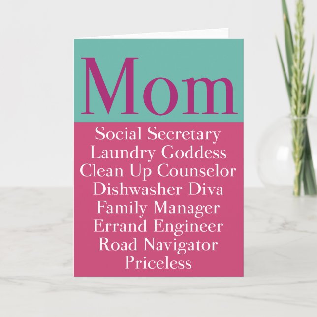 Mama - Muttertag oder Geburtskarte Karte (Vorderseite)