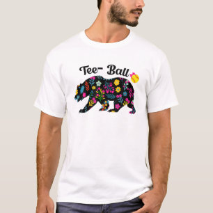 Mama Muttertag T-Shirt Teeball Mama Bären Basebal