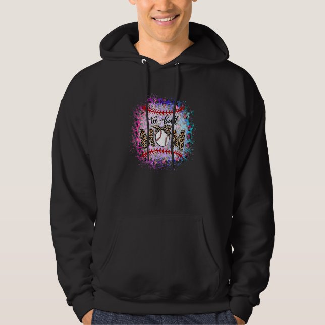 Mama Muttertag Teeball Mama Leopard 11 Hoodie (Vorderseite)